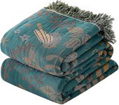 Manta de algodón Boho Colcha Manta de doble cara Ropa de cama Sofá Funda Sábana150 x 200 cm color 2