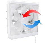 Extractor 300m / h 25w, Ventilador de montaje en pared reversible de dos vías Extractor de aire Ventilación silenciosa para baño Cocina Ático Venta...
