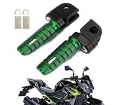 Reposapiés delanteros Artudatech Reposapiés para KAWASAKI Z1000SX Versys 650 X300 Z750 Z900 Z1000 ZX9R Verde Accesorios