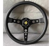 14 pulgadas / 350 mm para el volante deportivo Momo Prototipo Style Pu Leather Racing - Volantes y bocinas Black