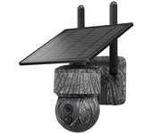 Cámara PTZ solar SIM de 5MP 4G WIFI Cámaras IP inalámbricas al aire libre con panel solar Cámara CCTV de seguridad de audio bidireccional (A) Como ...