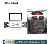 Doble 2 Fascias de Radio Din para Opel Corsa C Astra Agila Combo Meriva Omega B SignumTigra Vectra Dash Mount Kit Panel Estéreo 173x98mm