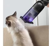 Aspiradora de mano para PET - aspiradora de mano inalámbrica recargable, aspiradora de mano bien equipada con filtro reutilizable, potente aspirado...