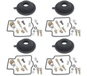 Para Zzr1100 D1 / d5 1991-1997 Zzr Zx 1100 Zx1100 Kit de reparación del carburador de la motocicleta Diafragma del asiento de aguja flotante 4 Kit