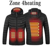 Áreas Chaqueta calefactable Usb Hombre Mujer Invierno Exterior Chaquetas calefactoras Deportes cálidos Ermal Abrigo Ropa Chaleco calefactable Zona ...