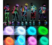 Cable de alambre Led Neón Navidad Fiesta de baile DIY Disfraces Ropa Luminoso Car Light Decoration Clothes Ball Rave 1m / 3m / 5m X