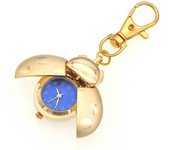 Mariquita Relojes Escarabajo Reloj mujeres hombres niños estudiantes reloj de bolsillo reloj de cuarzo llaveros reloj de bolsillo de Oro