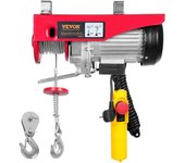 Vevor Polipasto eléctrico, capacidad de elevación de 1320 libras, cabrestante eléctrico de alambre de acero de 1150 W y 220 V con control remoto co...