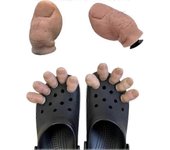 Billy's Big Toe Crocs Charm con Pelo 3D Funny Toe Shoe Charms DIY Decoración de Zapatos Personalizada para Mujeres Hombres Niños 1pc