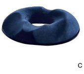 1 Paquete Donut Almohada Hemorroides Asiento Cojín Cóccix Cóccix Ortopédico Asiento Médico Silla de Próstata Espuma de Memoria C para el hombre
