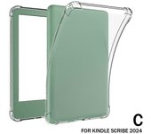 Funda transparente 2024 totalmente nueva para Kindle Paperwhite 12ª generación Funda de TPU suave de 7" Claro para Kindle Scribe 2024