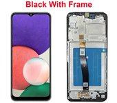 Tib 6.6 para Samsung Galaxy A22 5g Lcd Display Digiziter Assembly con marco para Samsung Galaxy A22 5g A226 A226b Reemplazo de pantalla Negro con Fram