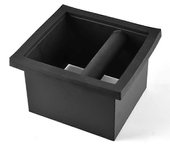 Cubo de basura anti-molinillo de café con barra de golpeo para barista con barra de golpeo para barista Negro
