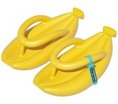 Pareja de moda Chanclas en forma de plátano Zapatillas de hogar suaves y cómodas para el interior del hogar 38 39