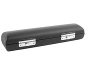 Estuche Piccolo 16 Agujeros Piccolo Caja de almacenamiento Piccolo Caja de cuero portátil duradera a prueba de golpes negra