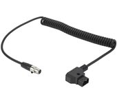 D TAP macho a 4 pines mini XLR adaptador cable en espiral para cable de alimentación del monitor TVlogic 12V