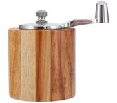 Molino De Sal Y Pimienta, Molinillo De Pimienta De Madera De Manivela De Manivela Con Mango Clásico Y Ajustable