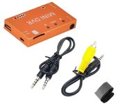 Mini Fpv Dvr Video Audio Recorder Ntsc/pal Batería incorporada de 3.7v 400mah para Fpv Rc Multicopters Vr Monitor de gafas naranja