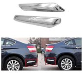 1pair Rear Bumper Strip Cover Trim Chrome Decoration para C5 2009 2010 2011 2012
