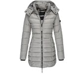 Chaquetas de algodón cálido de invierno Capucha de longitud media Chaquetas de estilo delgado Gruesa Suelta Elegante Abrigo casual simple para muje...