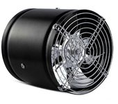 unbrand Extractor de aire de cocina multifuncional con rejilla protectora - Potente ventilador de ventilación silencioso - Aluminio 6 Black