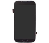 Cremlank Digitalizador táctil de pantalla LCD con marco para Samsung Galaxy S4 i337 i9500 i9505 Negro