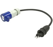 Pricenet Cable adaptador 40cm 3x1.5mm² desde enchufe suizo a CEE
