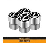 Tapas de válvula de aire de neumático de metal para automóvil de 4 piezas para Lexus IS250, IS200 CT200h, GS300, LS430 RX450h, LX570 IS300, ES RX, ...