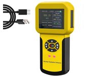 Detector de radiación nuclear profesional Geiger Counter Radiation Detector Y X-Ray Gamma, con alarma configurada, -886A Amarillo