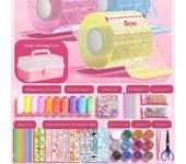 unbrand Nano Tape Bubble Kit, Nano Tape Bubble Kit para niños Cinta de doble cara Magic Plastic Bubble Super Elastic Bubbles Multicolor