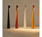 Lámpara de mesa inalámbrica, lámpara de escritorio LED recargable para uso en interiores y exteriores Blanco 17.7in