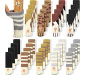 36 Piezas (9 Juegos) Cat Chair Calcetines Cat Paw Chair Leg Socks Cat Furniture Socks Knitted Furniture Soc