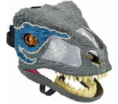 Máscaras de cosplay de dinosaurios de Jurassic World con boca móvil Azul gris