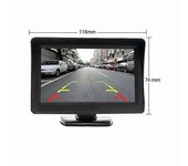 Kit de sistema de cámara de respaldo inalámbrico para automóvil / camión / camioneta / camioneta / camioneta / autocaravana 4.3 '' Monitor Sistema ...