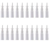 20pcs Spray Bottle Containers Botellas de Spray Nasal Botellas de Líquido Viajero Blanco 9.2X2.1CM