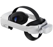 Banco de cargador de correa de cabeza de batería para Quest 2 Correa de élite ajustable Carga rápida para accesorios Vr Blanco