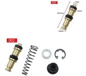 1Set 11mm 12.7mm 14mm 16mm Embrague de motocicleta Bomba de freno Pistón Émbolo Kits de reparación Cilindro maestro Accesorios de reparación de pla...
