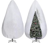 Wwxx Bolsa de almacenamiento de árbol de Navidad vertical de 9 x 4 pies - Cubiertas de almacenamiento de árbol de Navidad ajustables - No tejido X....