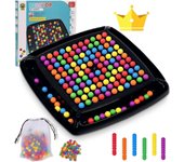 48-241Pcs Cuentas Tablero de Ajedrez Intelectual Juego de Mesa de Estrategia Tablero de Ajedrez para Niños Adultos 120 Beads