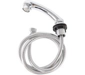 Champú tazón grifo pulverizador con manguera de mano para peluquería Babershop negro Argent