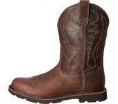 Puntera cuadrada ancha Botas de trabajo impermeables de punta de acero Botas de trabajo de cuero para hombre Country Work Q1 43