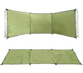 Cortavientos portátil Ligero 3 paneles Parabrisas Camping Garden Beach Wind Break, cortavientos para O 94.8IN