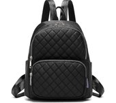 Mochila Mujer Bolso de hombro Impermeable Nylon Casual School Bag Daypack Mujer Mochila pequeña Mochila antirroboBlack negro