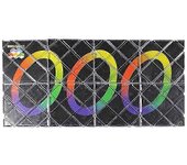8 Paneles 3 Anillos Puzzle Mágico Plegable Cubo Twisty Negro 8 Paneles 3 Anillos Puzzle Mágico Plegable Cube Twisty Negro