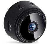 con cámara inalámbrica para exteriores, casa de pájaros con cámara 720P versión nocturna Cámara WiFi, negro