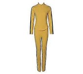 Kill Bill Cos Disfraz Novia Kill Bill Traje Amarillo Cosplay Disfraz de Halloween L
