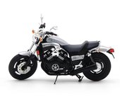 1/12 AOSHIMA Yamaha Vmax Diecast Motocicleta Modelo de coche Juguetes Regalos Silver