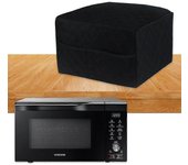 Microondas sobre la cubierta Cubierta del horno eléctrico Cubierta protectora de la cocina Cubierta del electrodoméstico Negro