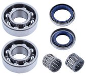 Bluezoo Juego de sellos de aceite del cojinete del cigüeñal compatible con la motosierra Husqvarna 362 365 371 372 XP