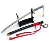 Mini Katana Llaveros Figura Anime Tanjiro Para Hombre Kimetsu No Yaiba Zenitsu Llavero Colgante Cosplay